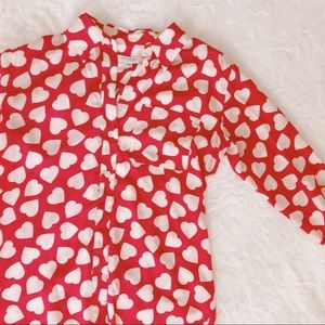 Equipment Tops - {equipment} hearts silk blouse Equipment Tops - {equipment} hearts silk blouse